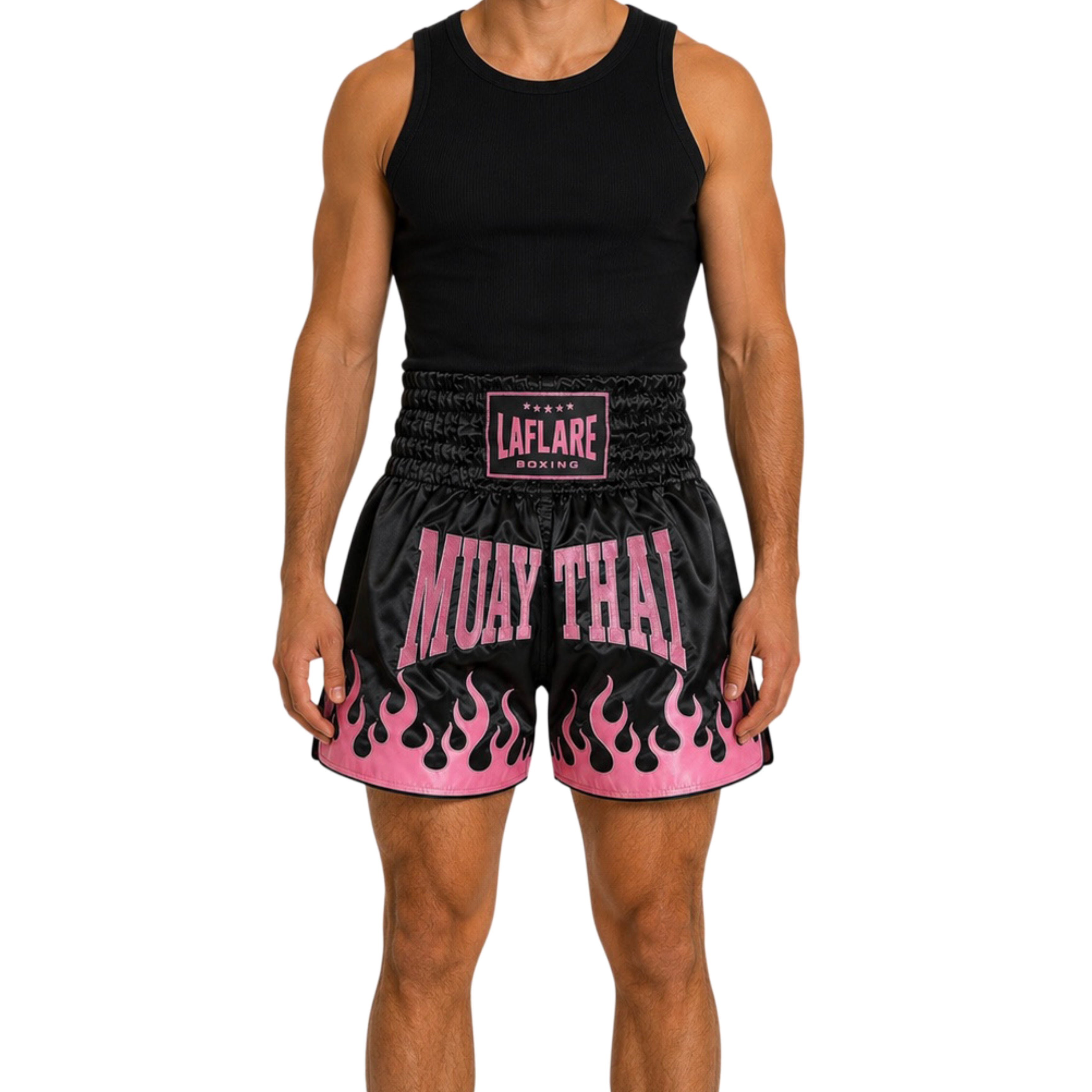 INFERNO (Pink Flame) - Pantaloncini Muay Thai
