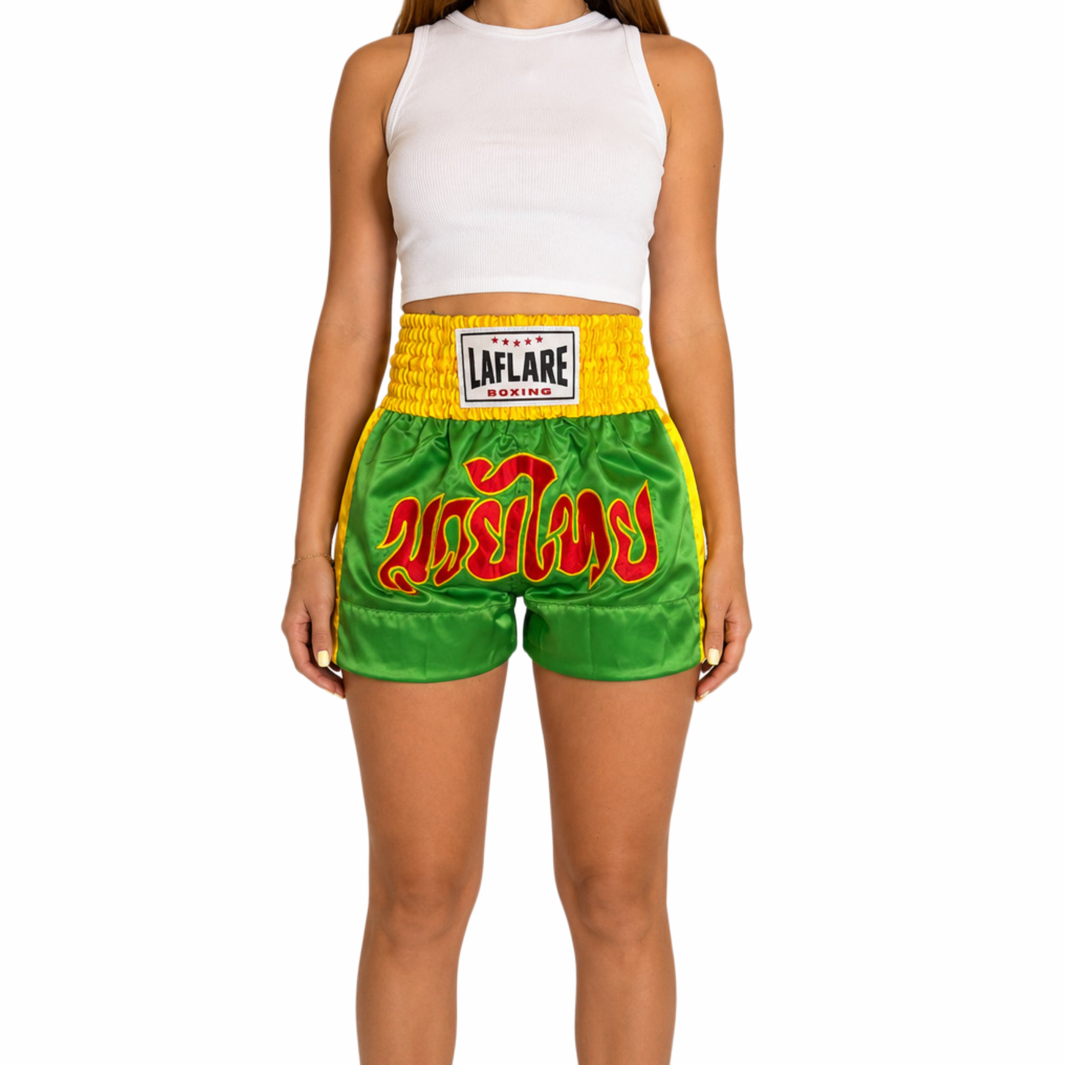 TRADITION (Green Emerald) - Pantaloncini Muay Thai