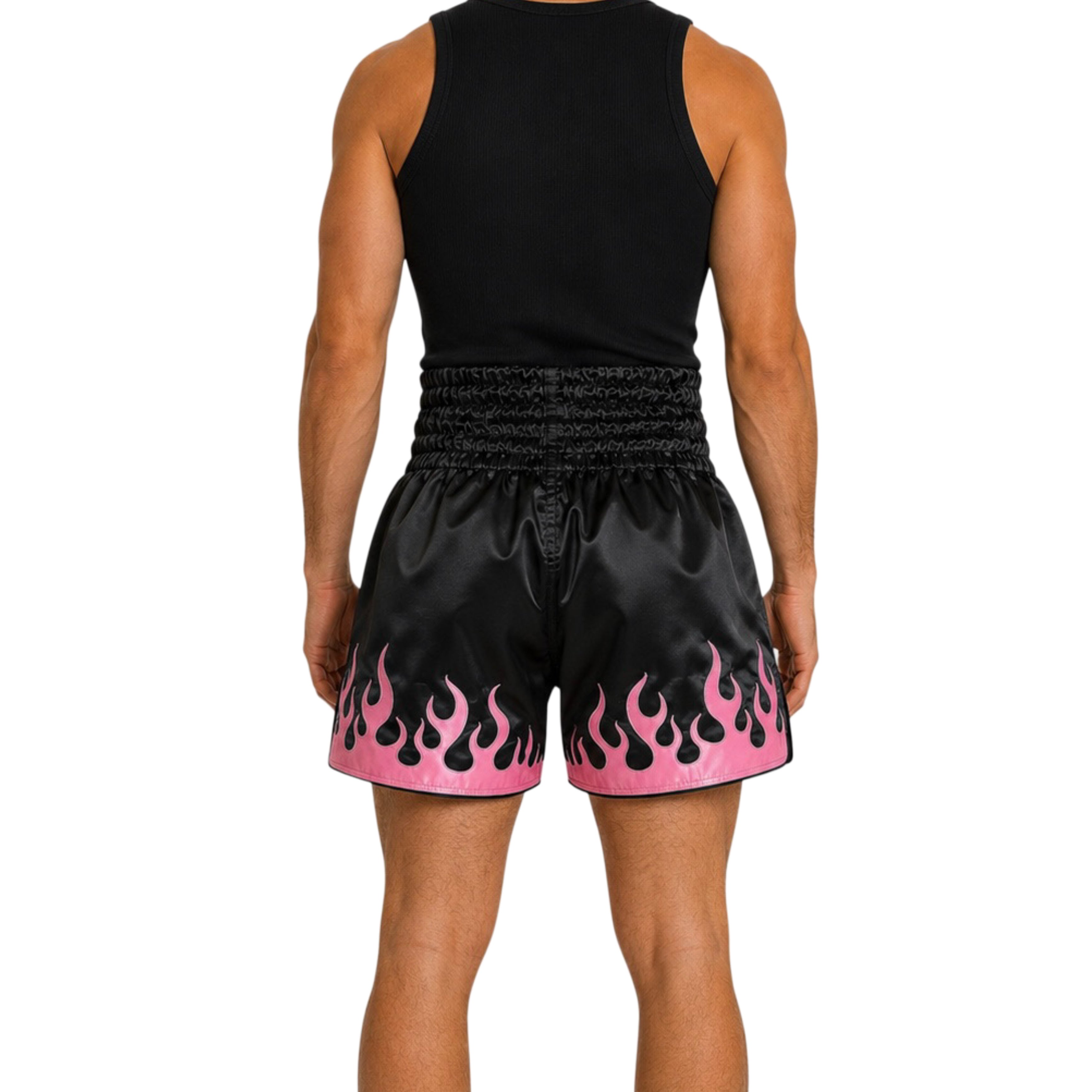 INFERNO (Pink Flame) - Pantaloncini Muay Thai